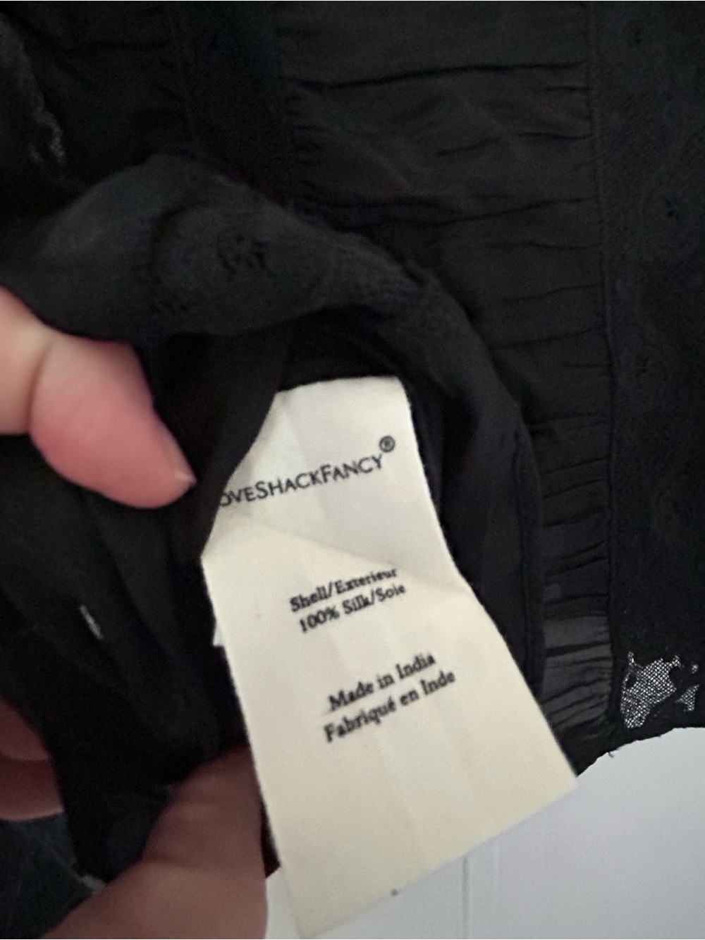 NWT LoveShackFancy Silk Jacque Blouse - Picture 4 of 4